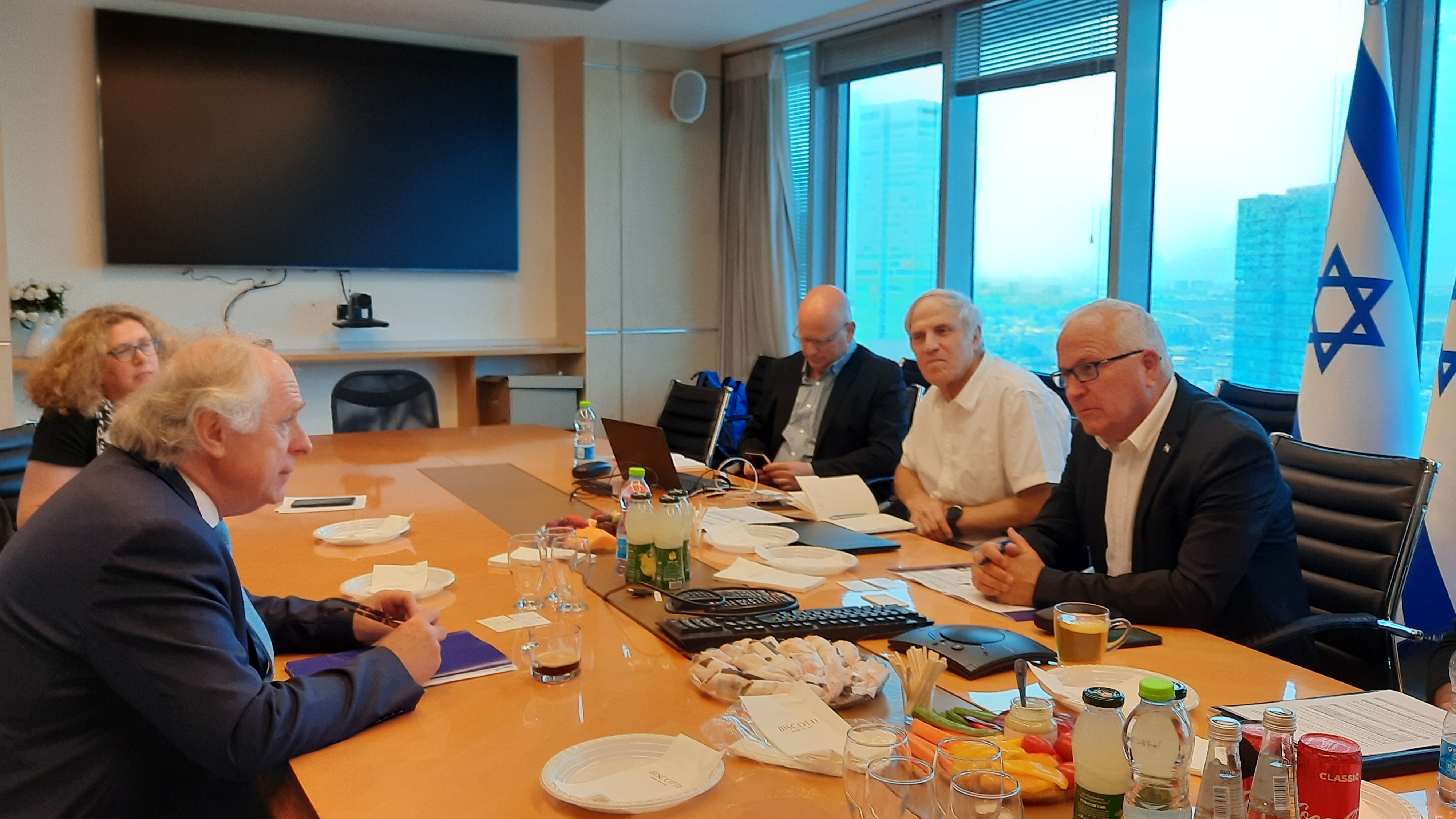 Diplomatic meeting between HFSPO and MOST, the Israeli Ministry of Science and Technology.