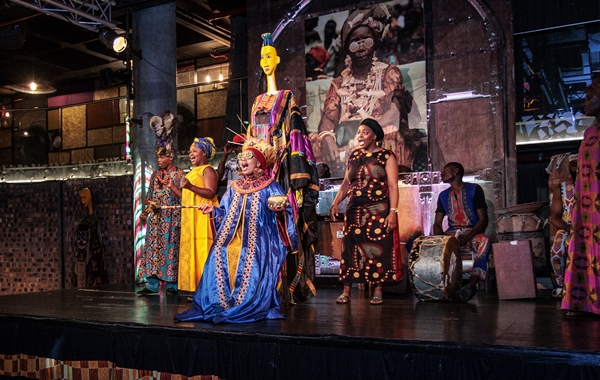 participants were immersed in the South African culture with a live interactive performance of traditional music and dance show. 