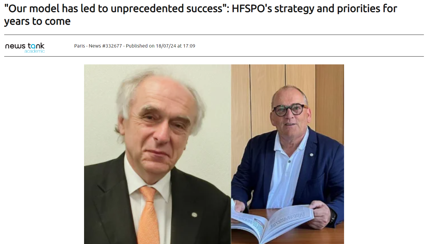 News Tank Academic highlights HFSP strategy