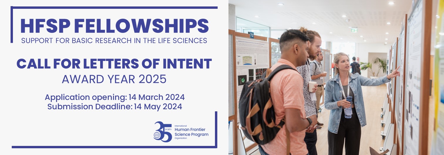 HFSP Fellowships - Call for LoI 2025