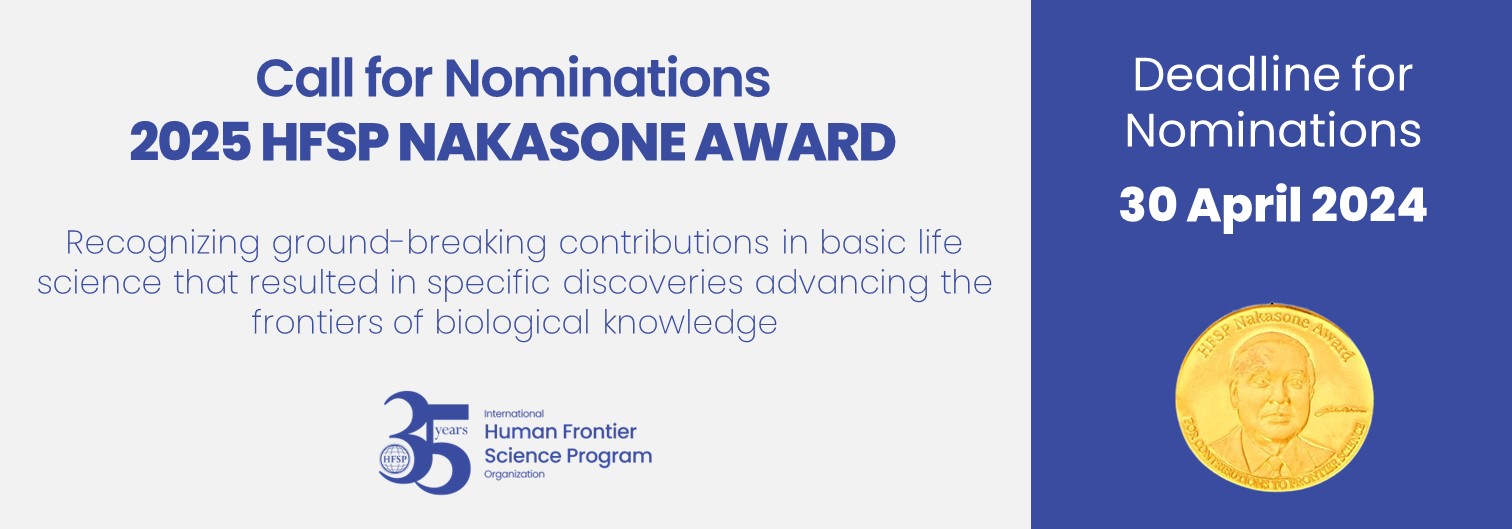 Call for Nominations - HFSP Nakasone Award 2025
