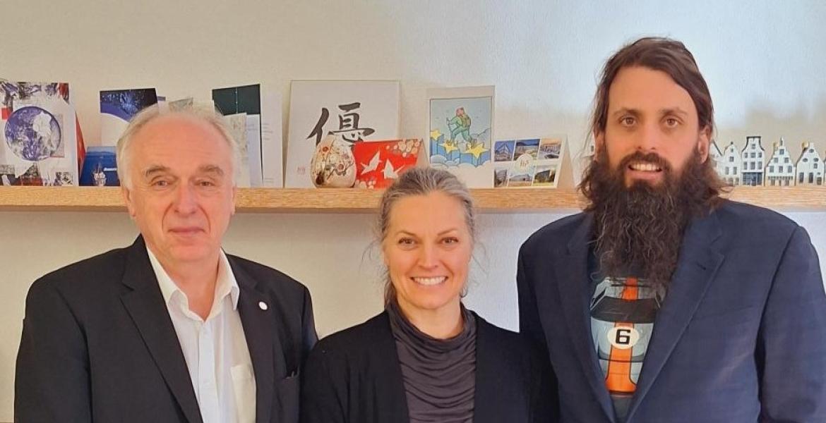 Adrian Mota visited the HFSPO Secretariat in Strasbourg