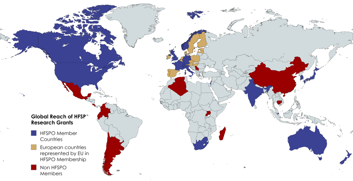 New countries join HFSP Research Grants: Cambodia, Colombia and Madagascar