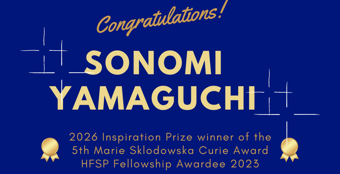 HFSP Awardee Sonomi Yamaguchi Receives Marie Sklodowska Curie Award Inspiration Prize