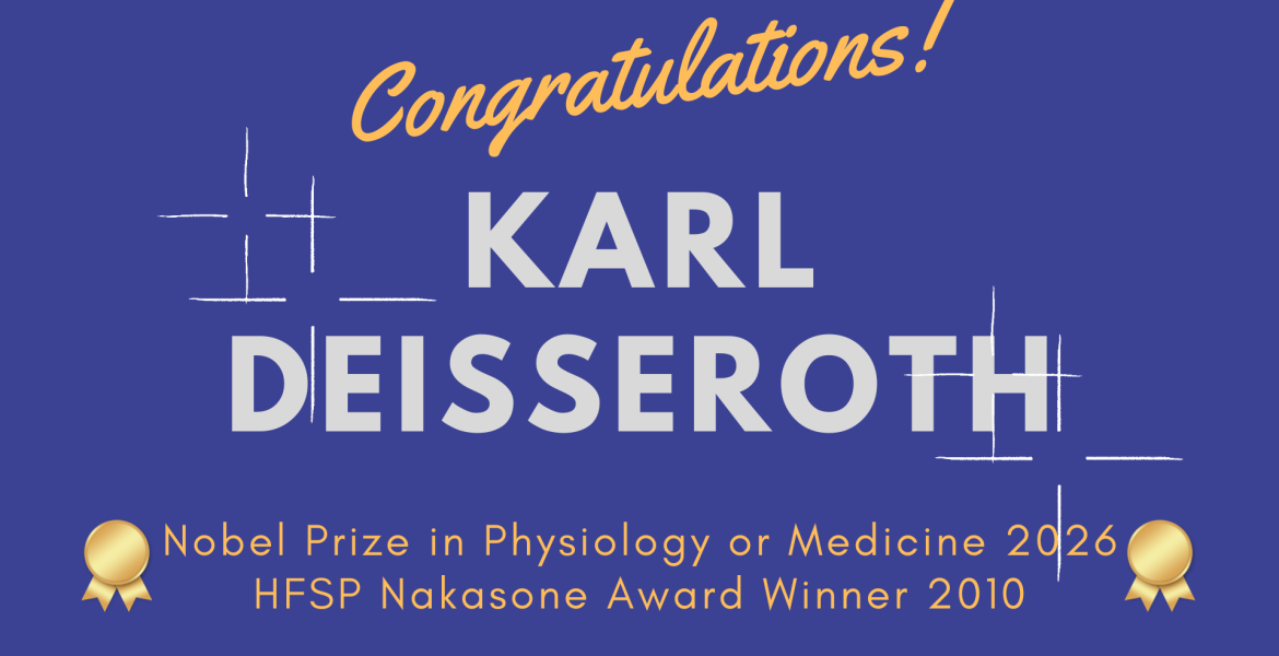 2026 Nobel Prize awarded to HFSP Nakasone Award winner Karl Deisseroth